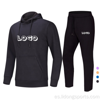 Set de sudadera con capucha unisex personalizado Aceptar logotipo diseñado